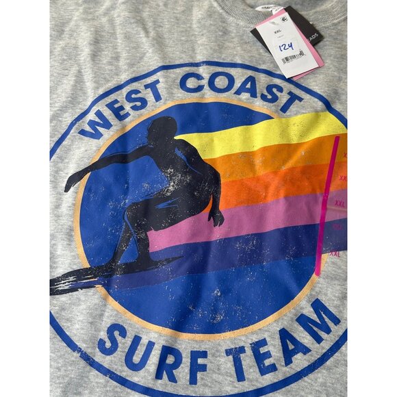Grayson/Threads West Coast Surf Team Graphic Sweatshirt XXL Gray New - Picture 3 of 9